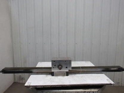 77"L x 4" Face Metal Gear Rack W/Gear Assembly From a Frost Broach Machine
