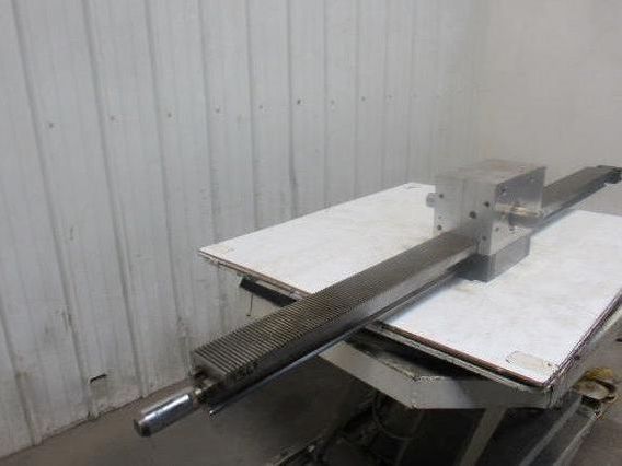 77"L x 4" Face Metal Gear Rack W/Gear Assembly From a Frost Broach Machine