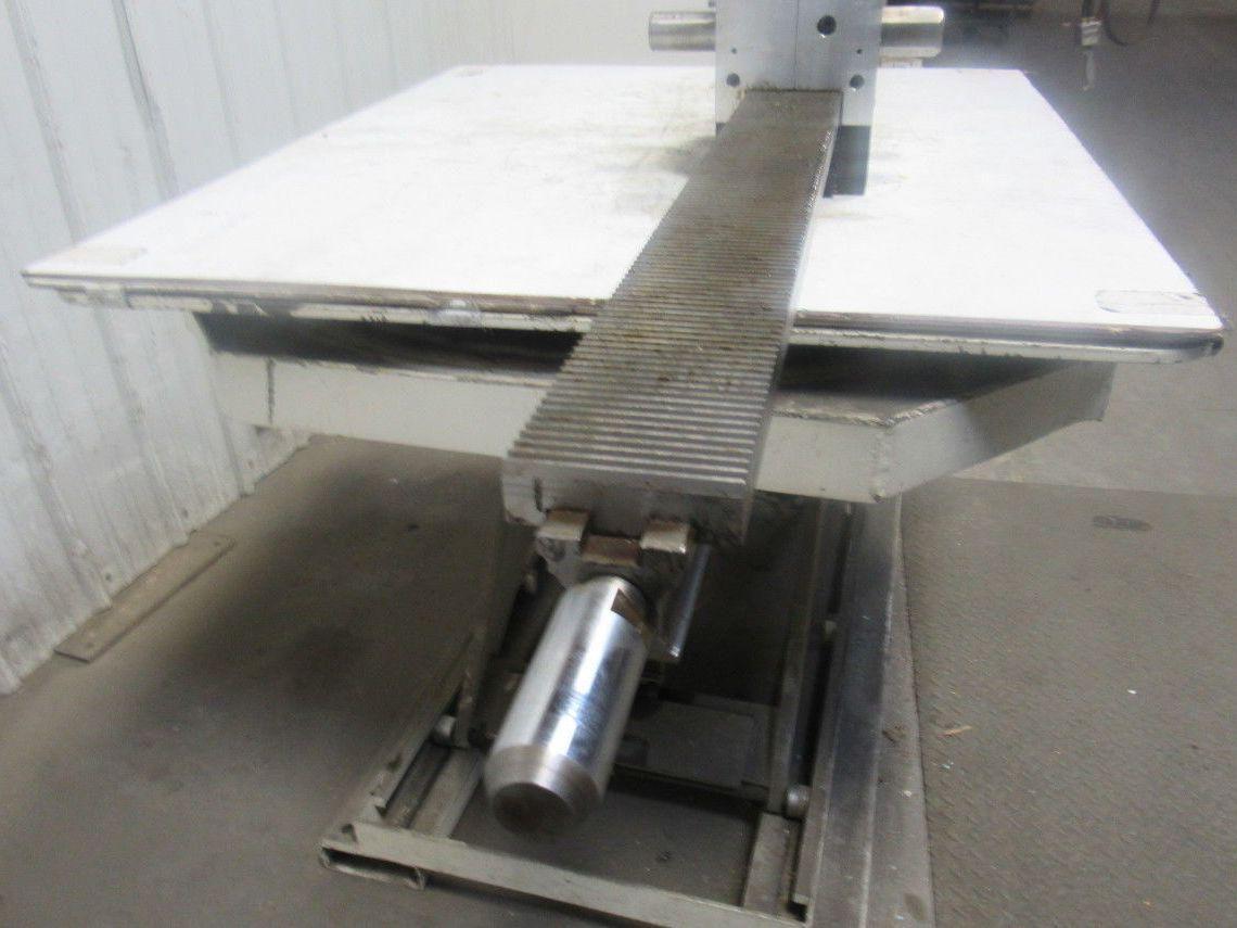 77"L x 4" Face Metal Gear Rack W/Gear Assembly From a Frost Broach Machine