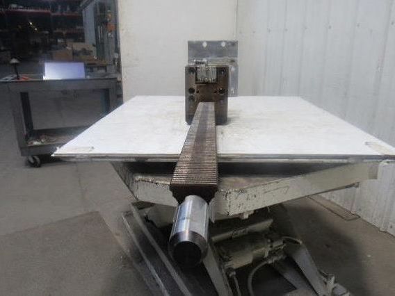 78-1/2"L x 2-1/2" W Metal Gear Rack W/Brake Assembly From a Frost Broach Machine