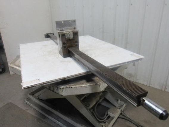 78-1/2"L x 2-1/2" W Metal Gear Rack W/Brake Assembly From a Frost Broach Machine