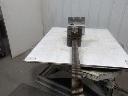 78-1/2"L x 2-1/2" W Metal Gear Rack W/Brake Assembly From a Frost Broach Machine