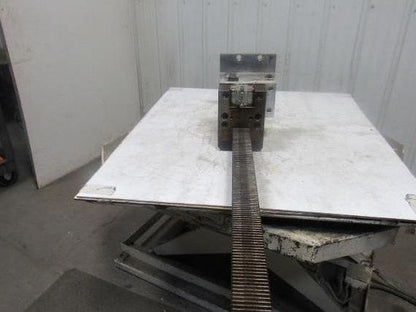 78-1/2"L x 2-1/2" W Metal Gear Rack W/Brake Assembly From a Frost Broach Machine