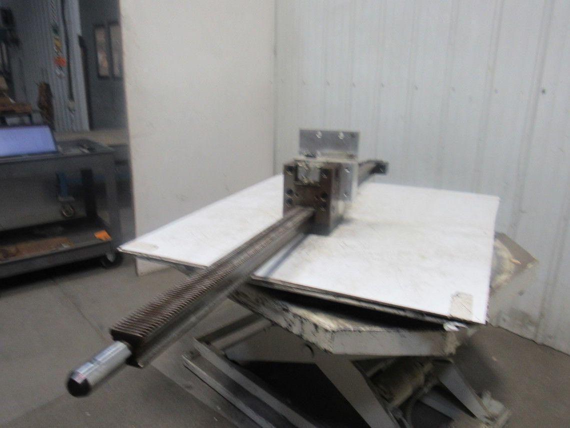 78-1/2"L x 2-1/2" W Metal Gear Rack W/Brake Assembly From a Frost Broach Machine