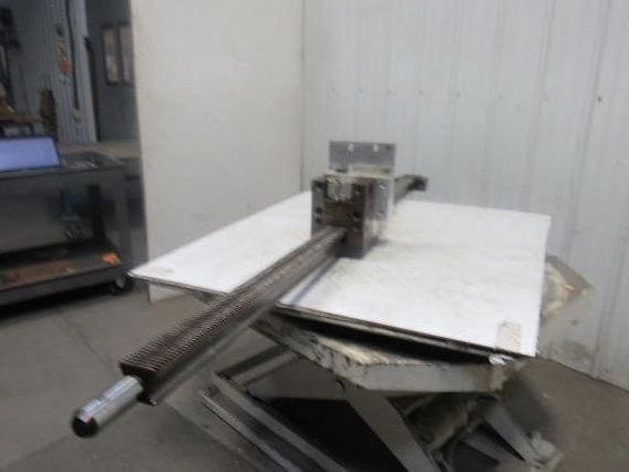 78-1/2"L x 2-1/2" W Metal Gear Rack W/Brake Assembly From a Frost Broach Machine