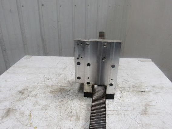 78-1/2"L x 2-1/2" W Metal Gear Rack W/Brake Assembly From a Frost Broach Machine
