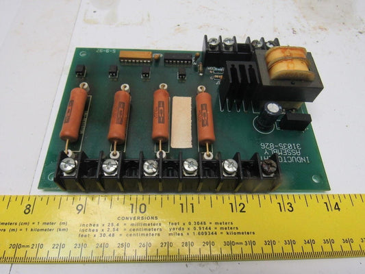 Inductoheat 31035-826 PC Circuit Board Assembly Card