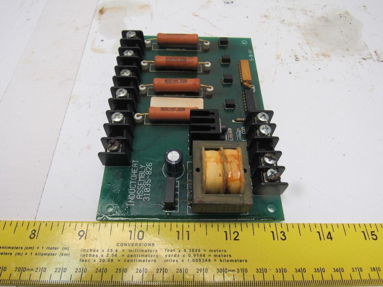 Inductoheat 31035-826 PC Circuit Board Assembly Card