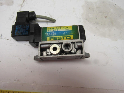Festo MEH-5/2-4,0 Pneumatic Solenoid Valve 24VDC Coil