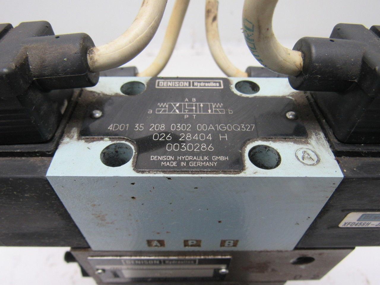 Denison 4D01 35 208 0302 00A 1G 0Q 327 Hydraulic Valve Bank Assembly W/ Manifold