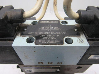 Denison 4D01 35 208 0302 00A 1G 0Q 327 Hydraulic Valve Bank Assembly W/ Manifold