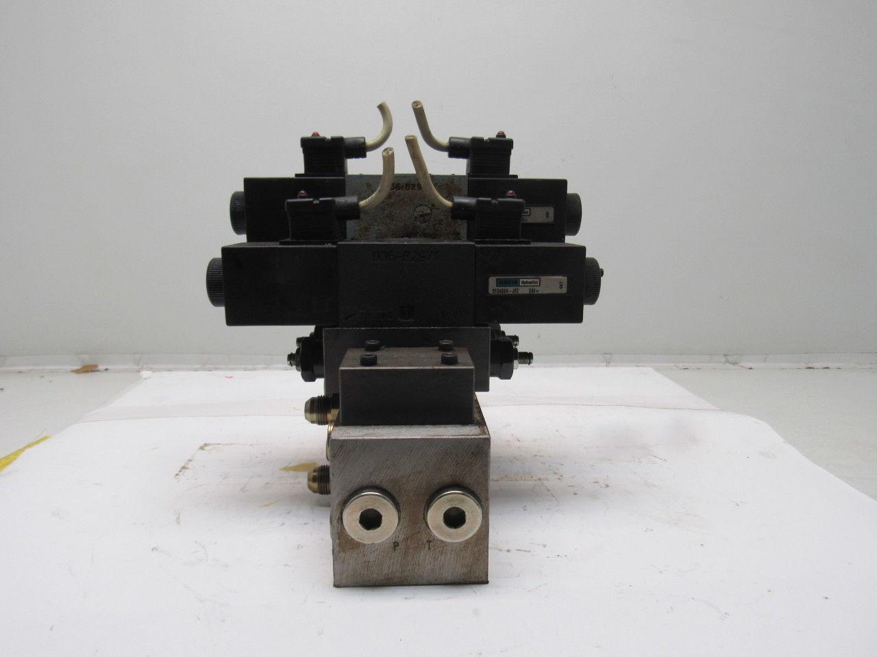 Denison 4D01 35 208 0302 00A 1G 0Q 327 Hydraulic Valve Bank Assembly W/ Manifold