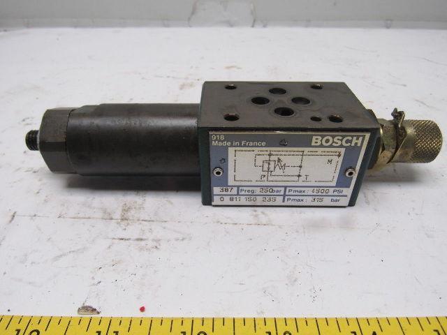 Bosch 0 811 150 235 Hydraulic Valve 4500 PSI Max