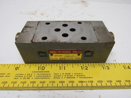 Toyo-Oki Hytegra 12JM Hydraulic Valve