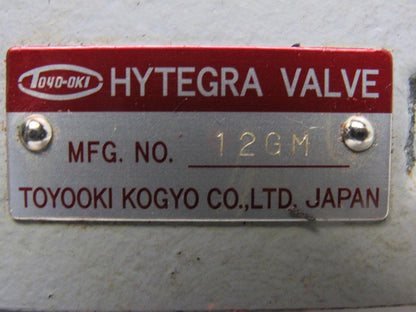 Toyo-Oki Hytegra 12GM Hydraulic Valve