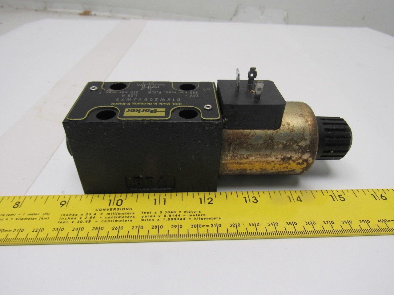 Parker D1VW20BVJW75 Hydraulic Solenoid Valve