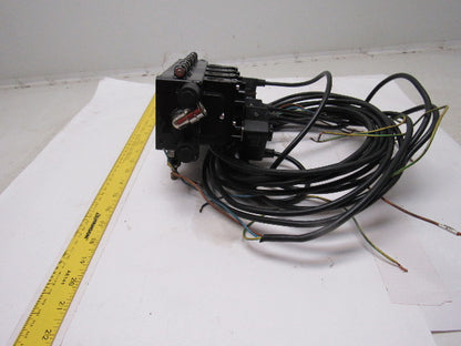 Ingersoll Rand A239SS-120-A Pneumatic Solenoid Air 4-Valve Manifold Block 120V