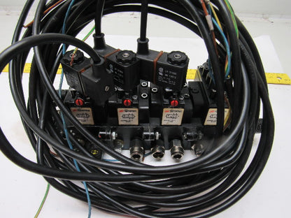 Ingersoll Rand A239SS-120-A Pneumatic Solenoid Air 4-Valve Manifold Block 120V