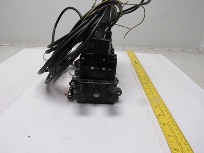 Ingersoll Rand A239SS-120-A Pneumatic Solenoid Air 4-Valve Manifold Block 120V