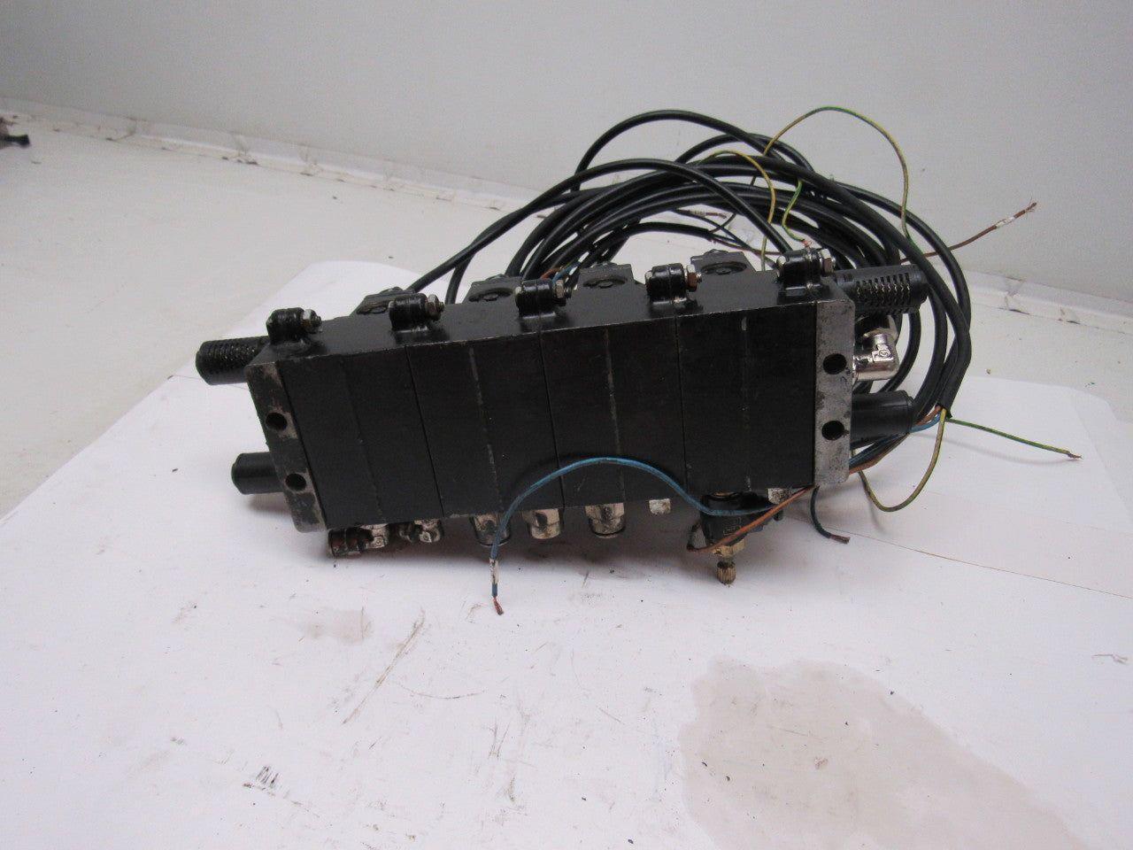 Ingersoll Rand A239SS-120-A Pneumatic Solenoid Air 4-Valve Manifold Block 120V