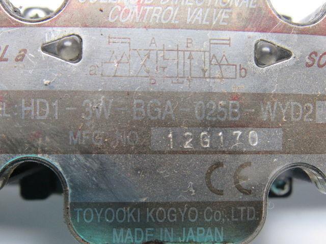 Toyooki HD1-3W-BGA-025B-WYD2 Hydraulic Solenoid Directional Control Valve