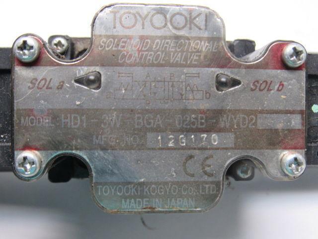 Toyooki HD1-3W-BGA-025B-WYD2 Hydraulic Solenoid Directional Control Valve