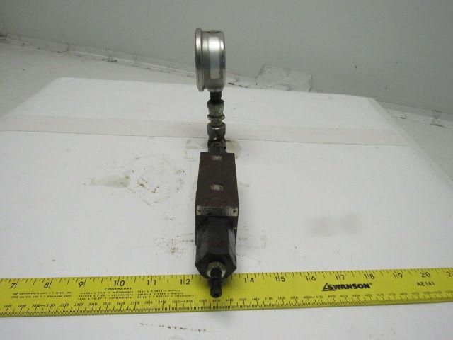 Toyo-Oki Hytegra 12HI Hydraulic Valve W/Gauge