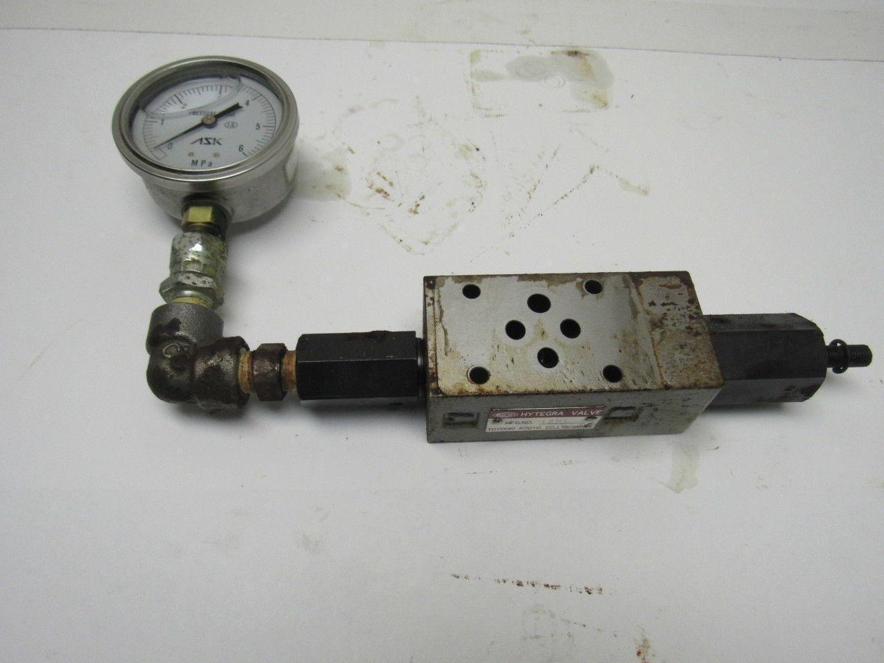 Toyo-Oki Hytegra 12HI Hydraulic Valve W/Gauge