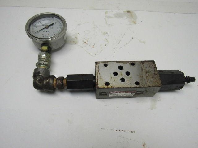Toyo-Oki Hytegra 12HI Hydraulic Valve W/Gauge