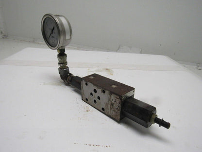 Toyo-Oki Hytegra 12HI Hydraulic Valve W/Gauge