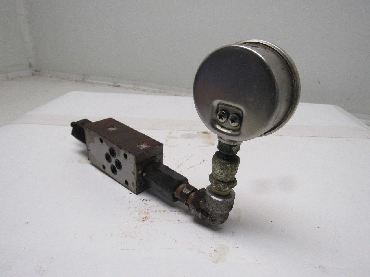 Toyo-Oki Hytegra 12HI Hydraulic Valve W/Gauge