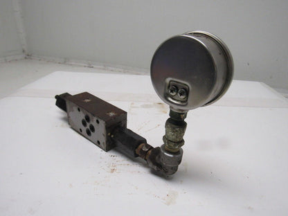 Toyo-Oki Hytegra 12HI Hydraulic Valve W/Gauge