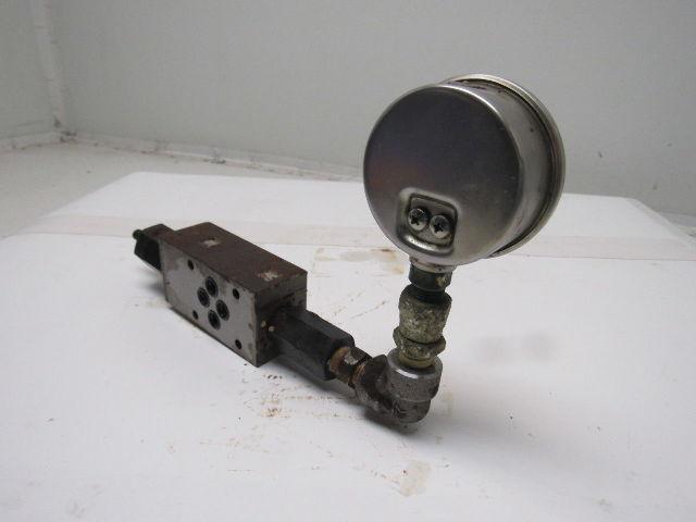 Toyo-Oki Hytegra 12HI Hydraulic Valve W/Gauge