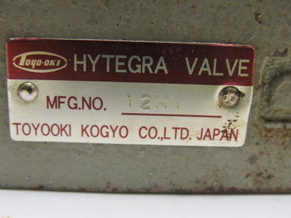 Toyo-Oki Hytegra 12HI Hydraulic Valve W/Gauge