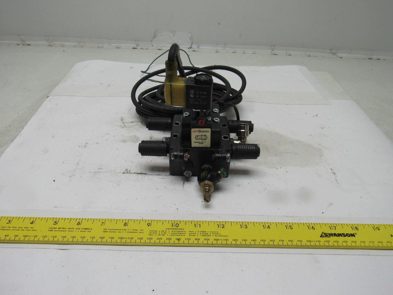 Ingersoll Rand A239SS-120-A Pneumatic Solenoid Air Valve Manifold Block 120V