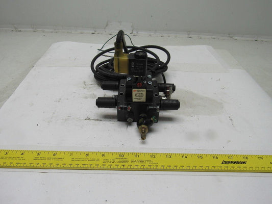 Ingersoll Rand A239SS-120-A Pneumatic Solenoid Air Valve Manifold Block 120V