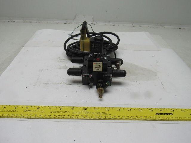 Ingersoll Rand A239SS-120-A Pneumatic Solenoid Air Valve Manifold Block 120V