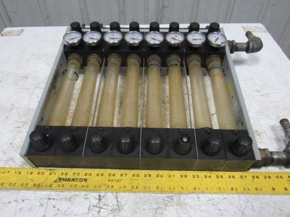 Sella Vile Flow Pressure Regulator Temperature Monitor 8 Station