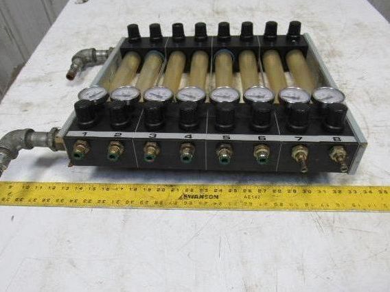 Sella Vile Flow Pressure Regulator Temperature Monitor 8 Station