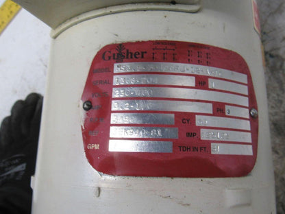 Gusher MS3.5-3-100FJ-12-A-TC 1Hp Vertical Coolant Pump 6GPM 84' Head 230/460V