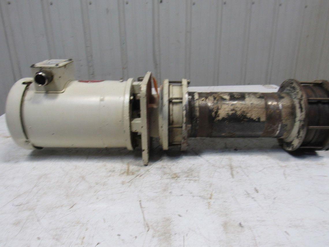 Gusher MS3.5-3-100FJ-12-A-TC 1Hp Vertical Coolant Pump 6GPM 84' Head 230/460V