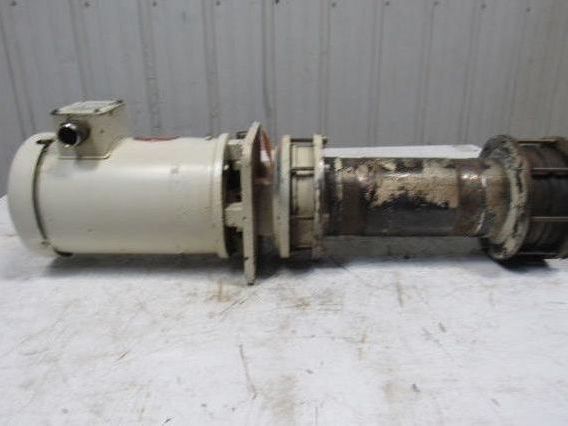 Gusher MS3.5-3-100FJ-12-A-TC 1Hp Vertical Coolant Pump 6GPM 84' Head 230/460V