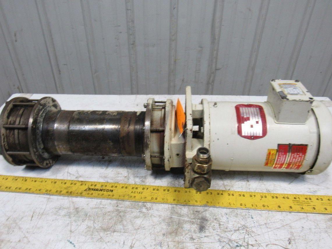 Gusher MS3.5-3-100FJ-12-A-TC 1Hp Vertical Coolant Pump 6GPM 84' Head 230/460V