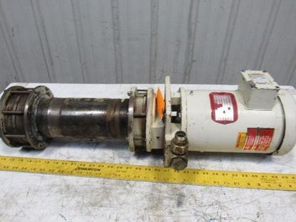 Gusher MS3.5-3-100FJ-12-A-TC 1Hp Vertical Coolant Pump 6GPM 84' Head 230/460V