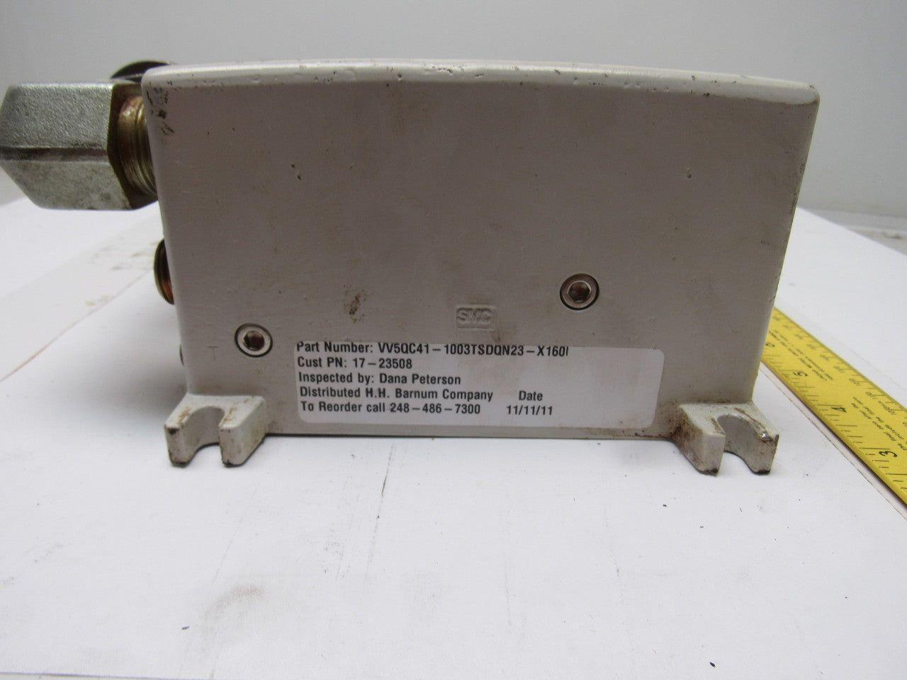 SMC VV5QC41-1003TSDOn23-X160 Pneumatic Valve Manifold Assembly W/EX250 Input