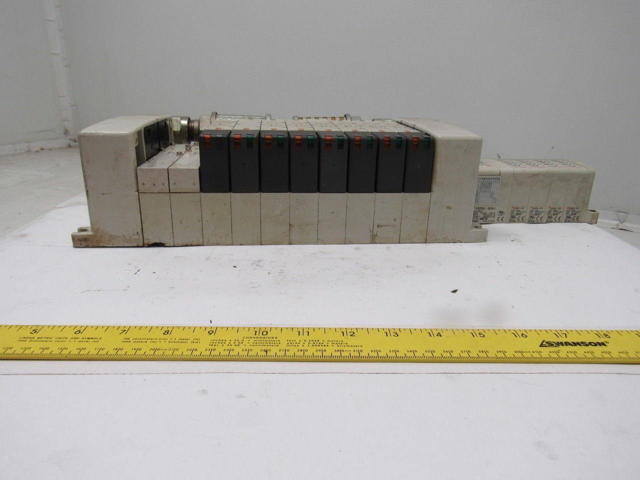 SMC VV5QC41-1003TSDOn23-X160 Pneumatic Valve Manifold Assembly W/EX250 Input