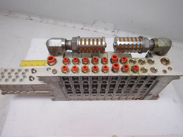 SMC VV5QC41-1003TSDOn23-X160 Pneumatic Valve Manifold Assembly W/EX250 Input