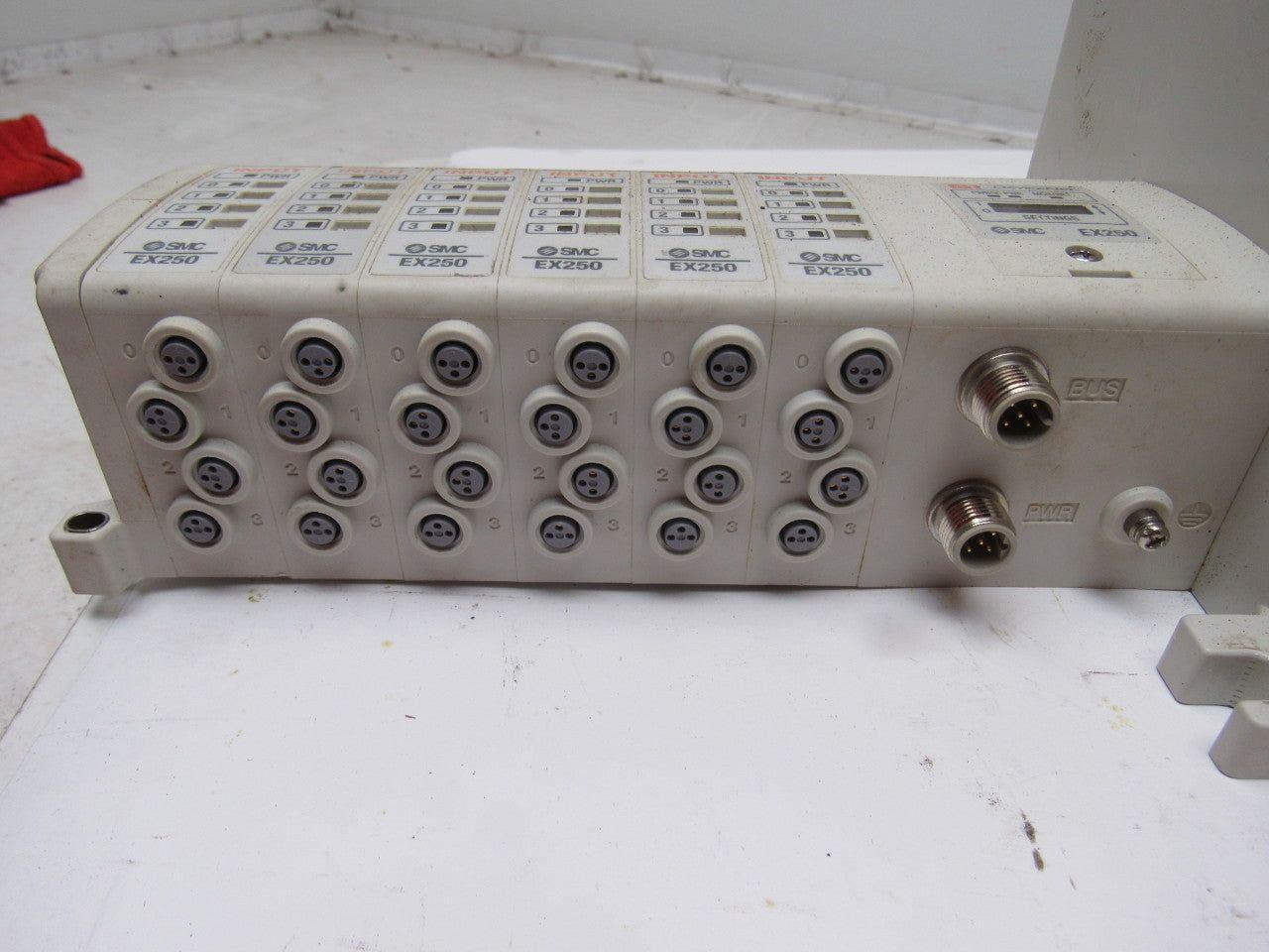 SMC VV5QC41-1003TSDQN23-X160I Pneumatic Valve Manifold Assembly W/EX250 Input