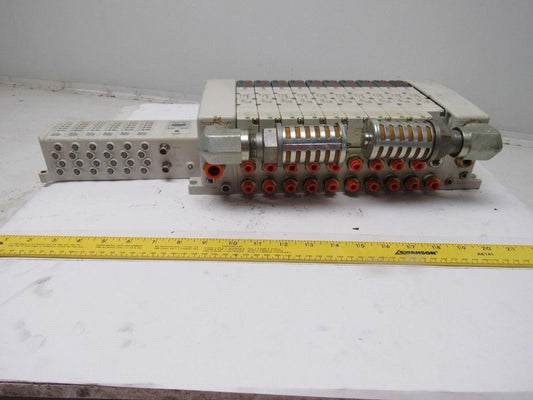 SMC VV5QC41-1003TSDQN23-X160I Pneumatic Valve Manifold Assembly W/EX250 Input