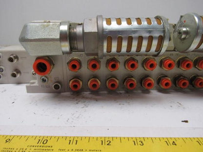 SMC VV5QC41-1003TSDQN23-X160I Pneumatic Valve Manifold Assembly W/EX250 Input